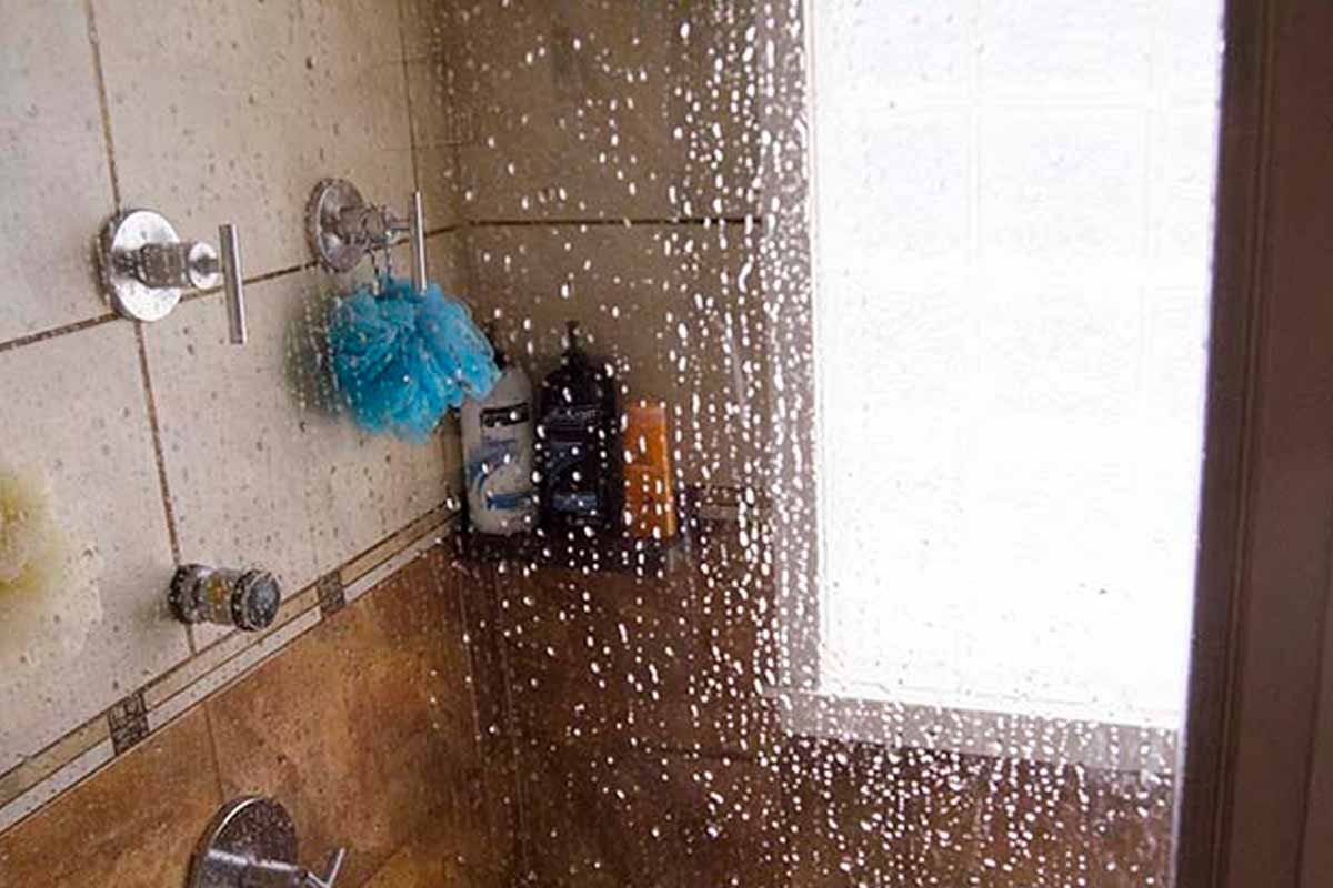 clean glass shower doors