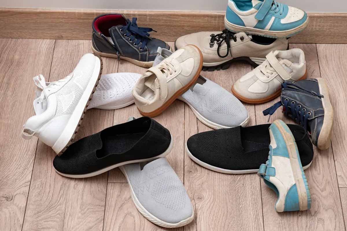 Keep Shoe Clutter Neat And Tidy With A Genius Dollar Tree DIY
